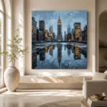 Rooftop Water Tower New York Cityscape Wall Art Canvas Print - Image 10