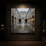 Historic Courtyard London Cityscape Wall Art Canvas Print - Image 9