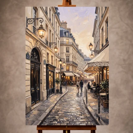Paris Cityscape Wall Art wall art print for elegant interiors
