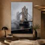 Tower Bridge London Cityscape Wall Art Canvas Print - Image 7