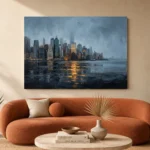 Lower Manhattan Skyline New York Cityscape Wall Art Canvas Print - Image 3