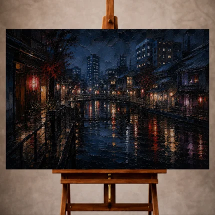 Cinematic Cityscapes wall art print for elegant interiors