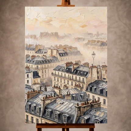 Paris Cityscape Wall Art wall art print for elegant interiors