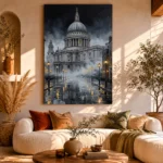 St Pauls Cathedral London Cityscape Wall Art Canvas Print - Image 11