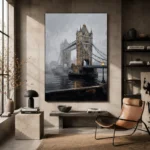Tower Bridge London Cityscape Wall Art Canvas Print - Image 3