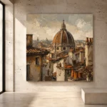 Florence Duomo Italian Cityscape Wall Art Canvas Print - Image 3