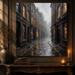 Brick Alley London Cityscape Wall Art Canvas Print - Image 4