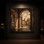 Florentine Arch Italian Cityscape Wall Art Canvas Print - Image 9