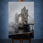 Tower Bridge London Cityscape Wall Art Canvas Print - Image 2
