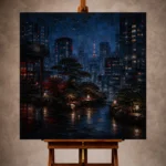 Cinematic Cityscapes wall art print for elegant interiors