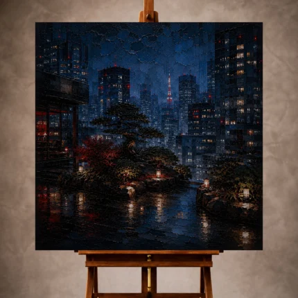 Cinematic Cityscapes wall art print for elegant interiors