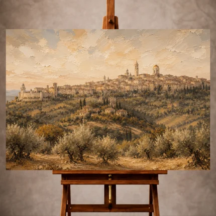 Italian Cityscape Wall Art wall art print for elegant interiors