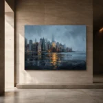 Lower Manhattan Skyline New York Cityscape Wall Art Canvas Print - Image 6