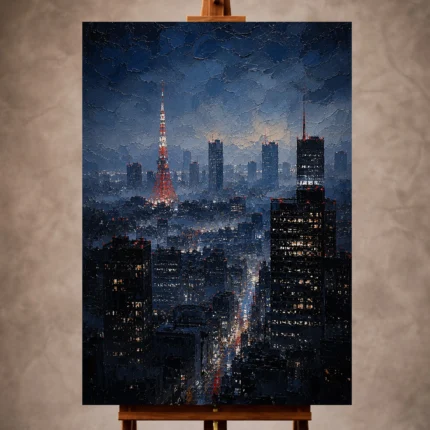 Cinematic Cityscapes wall art print for elegant interiors