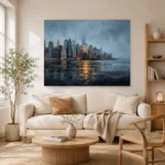 Lower Manhattan Skyline New York Cityscape Wall Art Canvas Print - Image 8