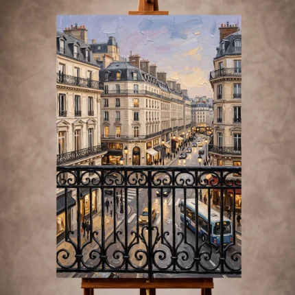 Paris Cityscape Wall Art wall art print for elegant interiors