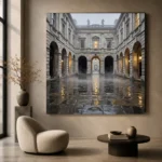 Historic Courtyard London Cityscape Wall Art Canvas Print - Image 7