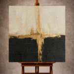 Abstract Black & Gold Wall Art