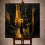 Cinematic Black & Gold Wall Art