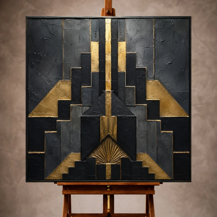 Black & Gold Wall Art wall art print for elegant interiors