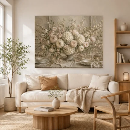 Floral Dining Room Wall Art wall art print for elegant interiors