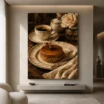 Caramel Cake Coffee & Dessert Wall Art Canvas Print - Image 8
