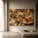 Eclair and Creme Brulee Coffee & Dessert Wall Art Canvas Print - Image 7