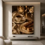 Chocolate Eclair Coffee & Dessert Wall Art Canvas Print - Image 8