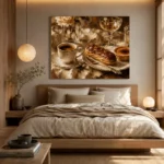 Eclair and Creme Brulee Coffee & Dessert Wall Art Canvas Print - Image 4