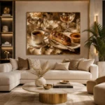 Eclair and Creme Brulee Coffee & Dessert Wall Art Canvas Print - Image 8