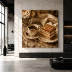 Coffee & Dessert Wall Art wall art print for elegant interiors