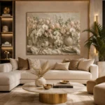 White Orchid Floral Dining Room Wall Art Canvas Print - Image 8