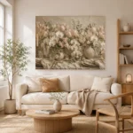 Floral Dining Room Wall Art wall art print for elegant interiors