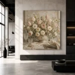 Floral Dining Room Wall Art wall art print for elegant interiors
