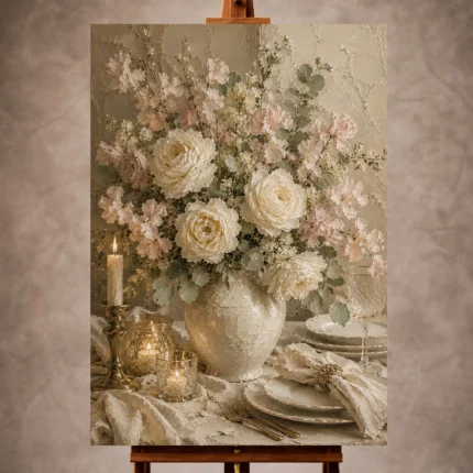 Floral Dining Room Wall Art wall art print for elegant interiors