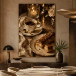 Chocolate Eclair Coffee & Dessert Wall Art Canvas Print - Image 2