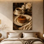 Caramel Cake Coffee & Dessert Wall Art Canvas Print - Image 9