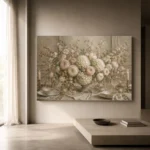 Blush Hydrangea Floral Dining Room Wall Art Canvas Print - Image 7