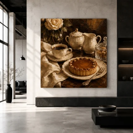 Coffee & Dessert Wall Art wall art print for elegant interiors