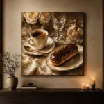 Parisian Eclair Coffee & Dessert Wall Art Canvas Print - Image 11