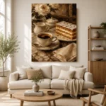Mille Feuille Coffee & Dessert Wall Art Canvas Print - Image 4