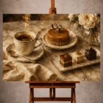 Petit Fours Coffee & Dessert Wall Art Canvas Print - Image 9