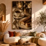 Chocolate Eclair Coffee & Dessert Wall Art Canvas Print - Image 3