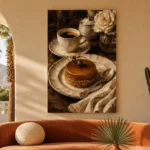 Caramel Cake Coffee & Dessert Wall Art Canvas Print - Image 5