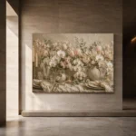 White Orchid Floral Dining Room Wall Art Canvas Print - Image 10