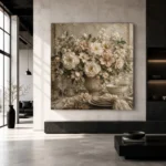 Floral Dining Room Wall Art wall art print for elegant interiors