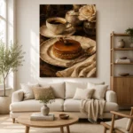 Caramel Cake Coffee & Dessert Wall Art Canvas Print - Image 4