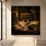 Antique Book Wall Art