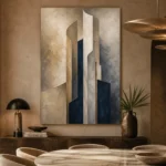 Sandstone Sculptural Abstract Office Wall Art Canvas Print - Image 5