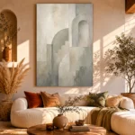 Luminous Architectural Quiet Focus Wall Art Canvas Print - Image 8